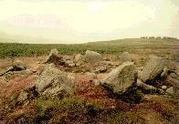 Moor Divock cairn-circle, Cumbria, photographed in July 1989 (122 KB)