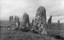 Scorhill stone circle, Dartmoor, Devon, photographed in August 1987 (104 KB)