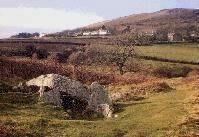 Penmaen Burrows chambered tomb, Gower, photographed in February 1988 (99 KB)
